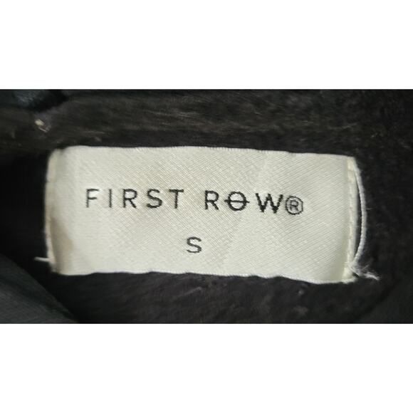 FIRST ROW Spring Break All Over Multi-patch Hoodie Black Chenille Embroider Sz S - Picture 5 of 10